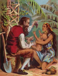 Illustration für Robinson Crusoe